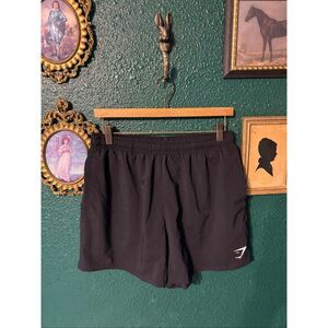 Gymshark Black Shorts Size Large Linerless 5 Inch